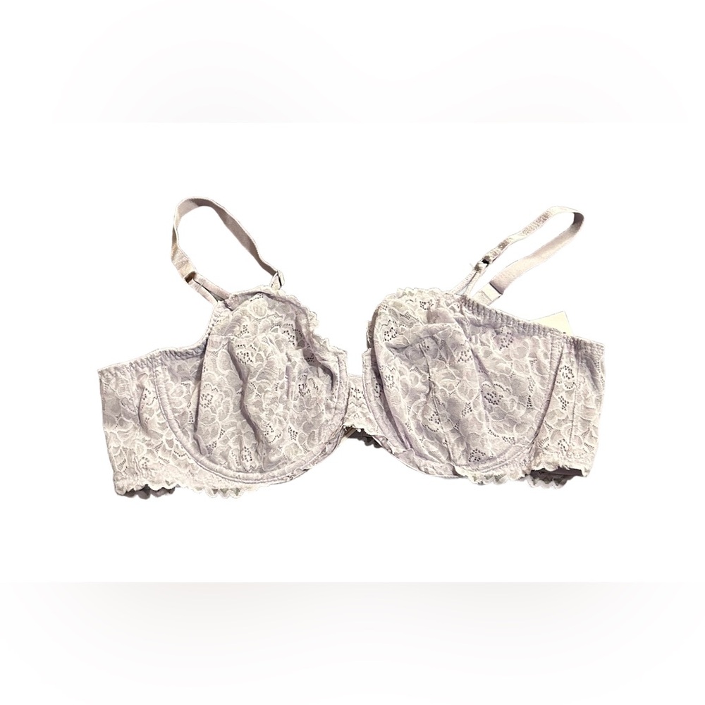 Auden Lace Underwire Bra in Light Lavender